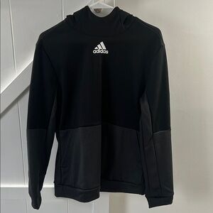 Adidas Black and Gray Pullover Hoodie
